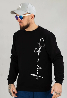 Bluza Ganja Mafia Bez Kaptura Podpis Big czarna