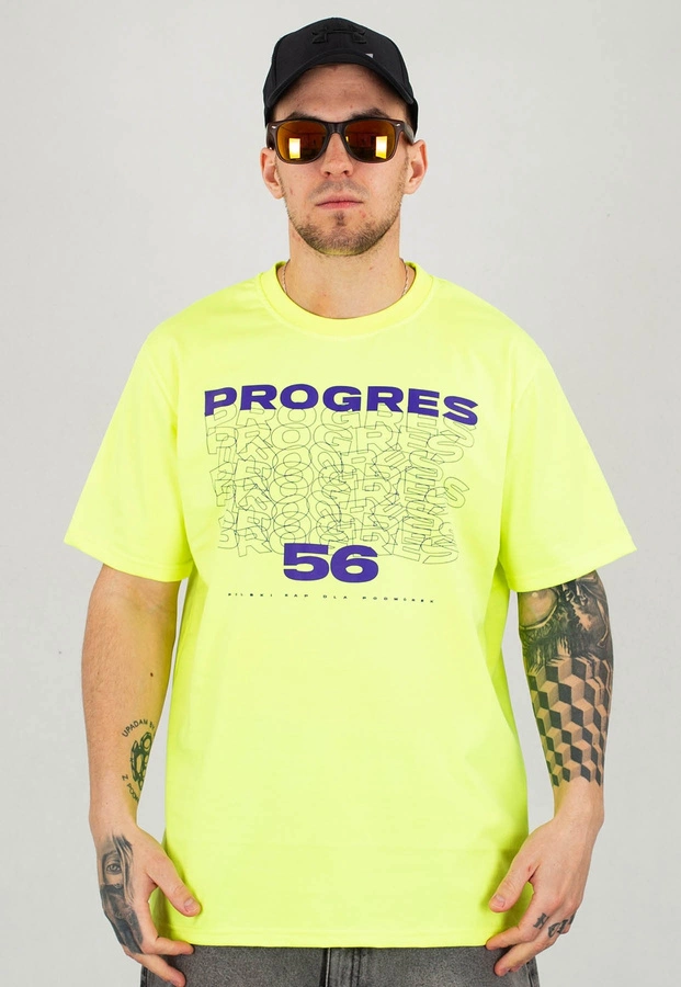 T-shirt Dudek P56 Progres 56  żółty