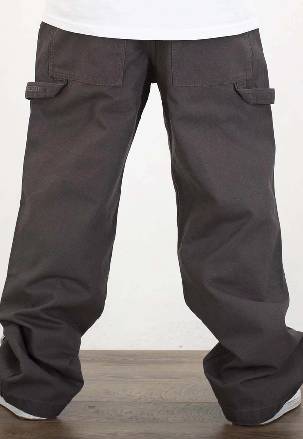 Spodnie Prosto Pants Utility sprane ciemne szare