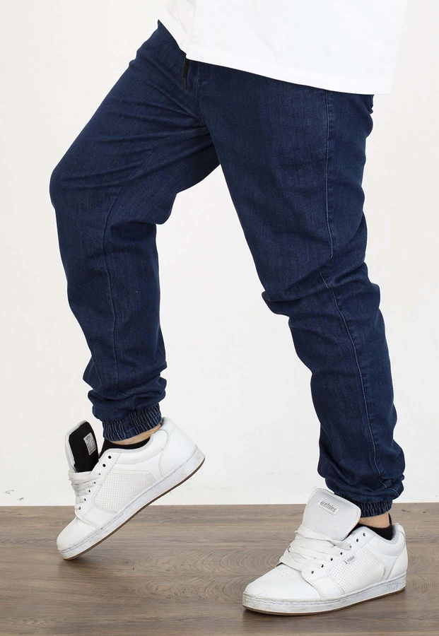 Spodnie Lucky Dice Joggery Dice ciemno niebieskie