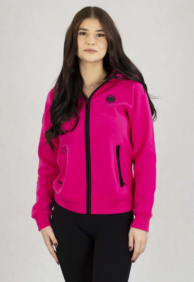 Bluza Pit Bull Z Kapturem Zip Fuchsia malinowa