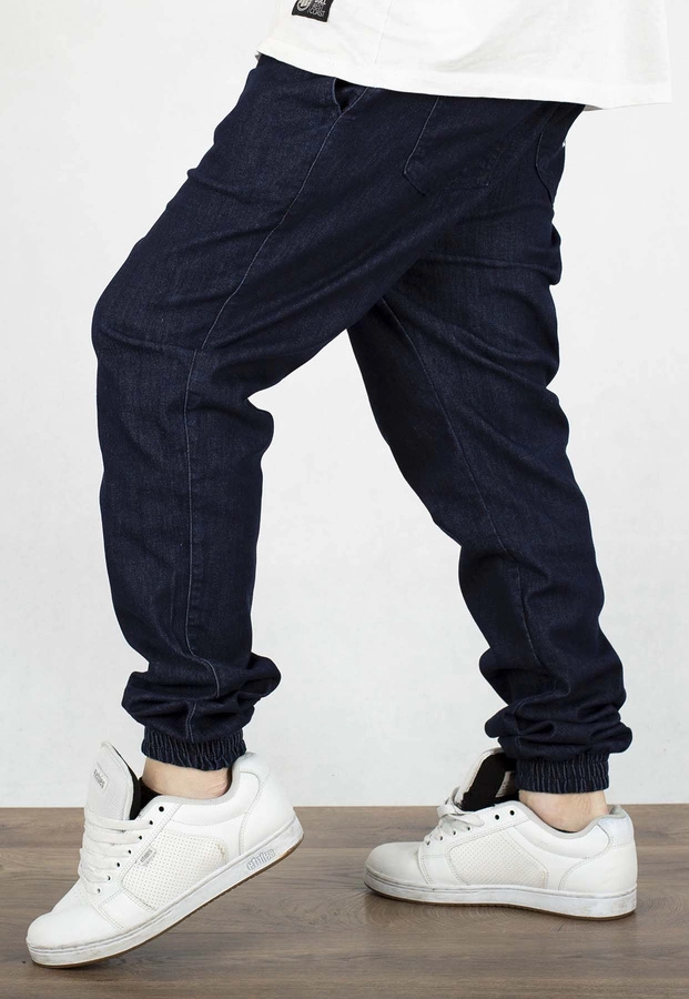 Spodnie Jigga Wear Crown Jogger Jeans dark blue