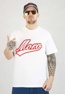 T-shirt Moro Sport Baseball Outline biały