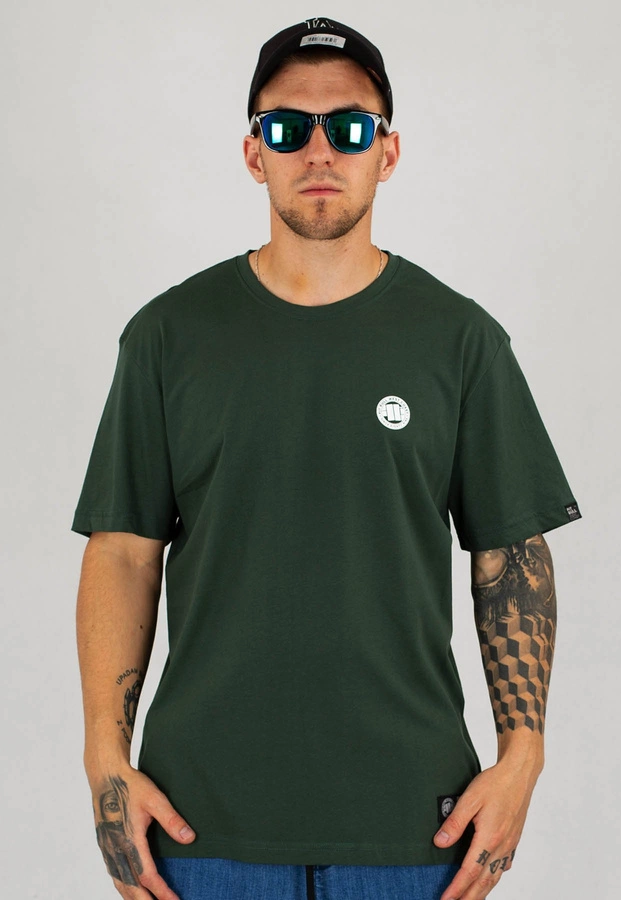 T-shirt Pit Bull Small Logo zielony