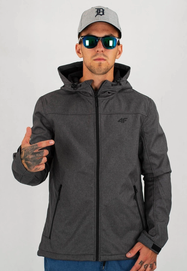 Kurtka Softshell 4F SFM002 NeoDry 5 000 średni szary 