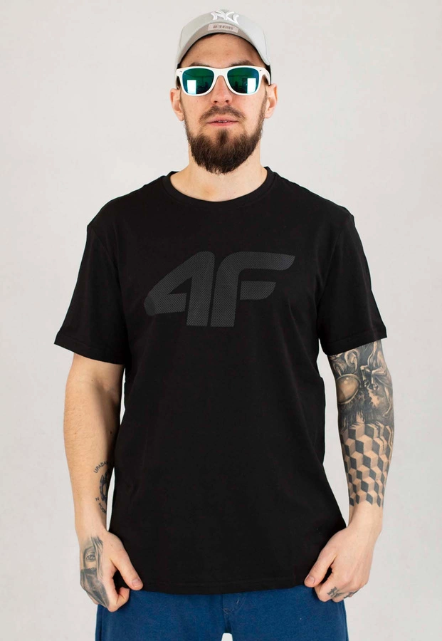 T-shirt 4F Regular M1155 czarny