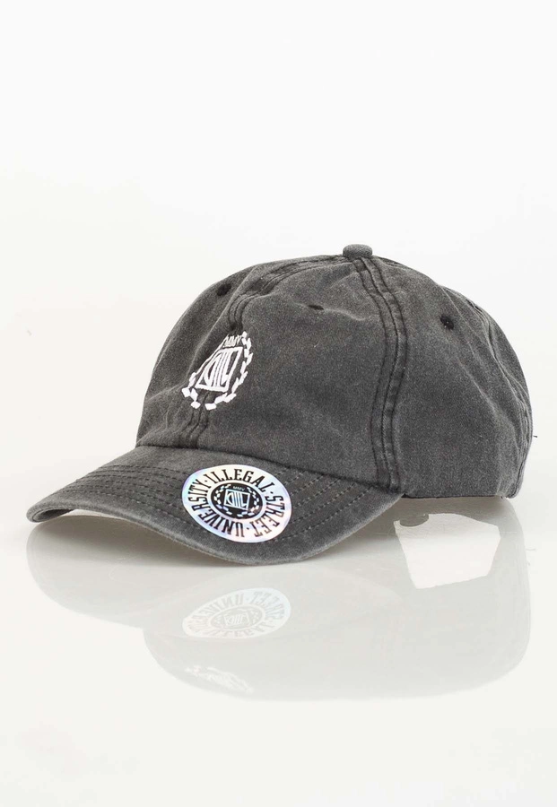 Czapka 6Panel Diil Laur czarna sprana