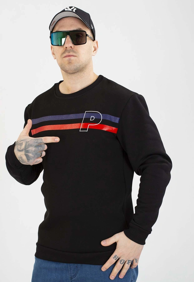 Bluza Patriotic Bez Kaptura P Double Line czarna