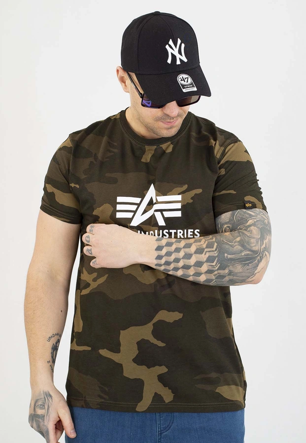 T-shirt Alpha Industries Basic 100501C oliwkowy camo