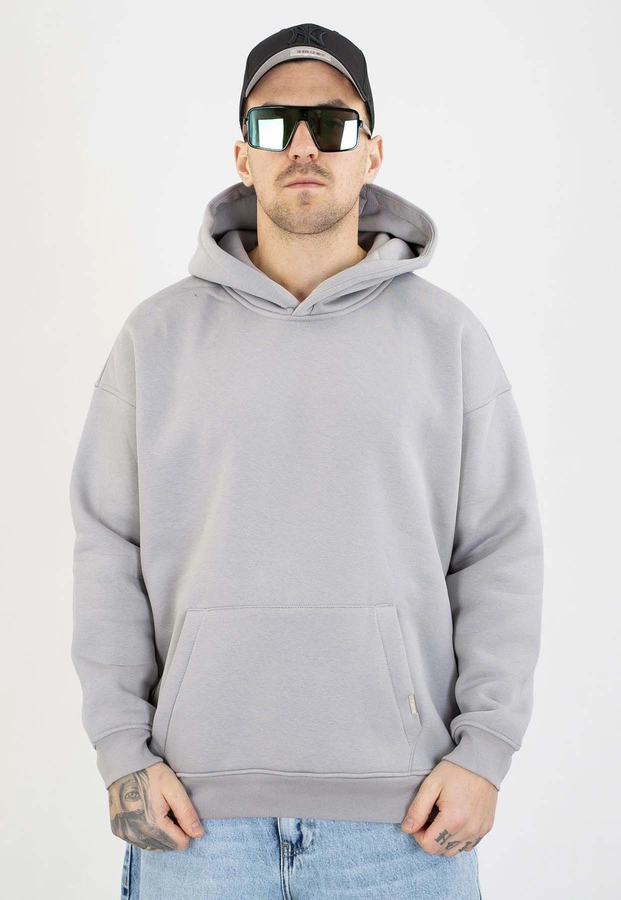 Bluza I8 Z Kapturem Basic szara
