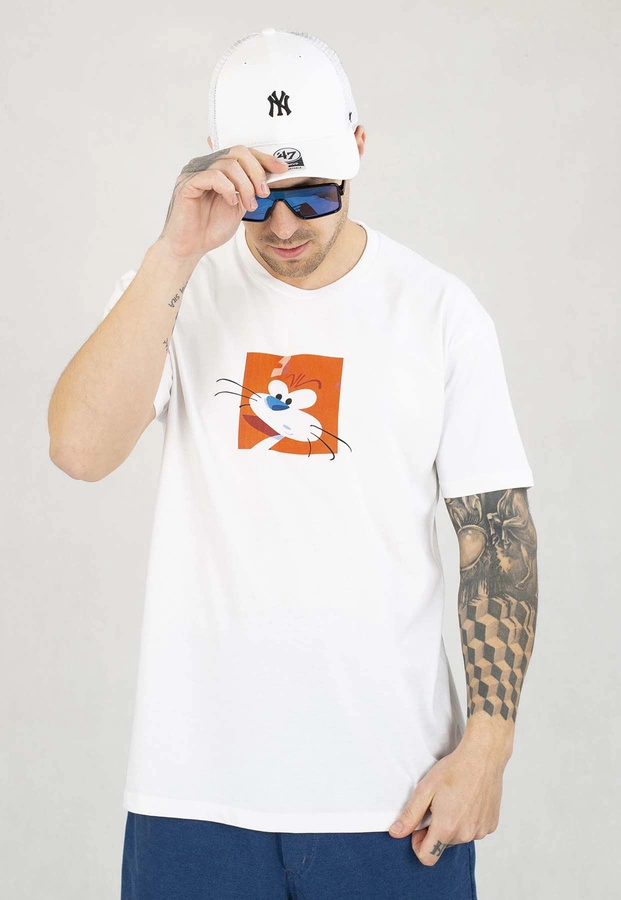 T-shirt Smerfy Square biały