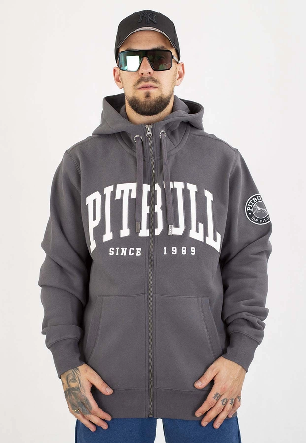 Bluza Pit Bull Z Kapturem ZIP Norton graphite