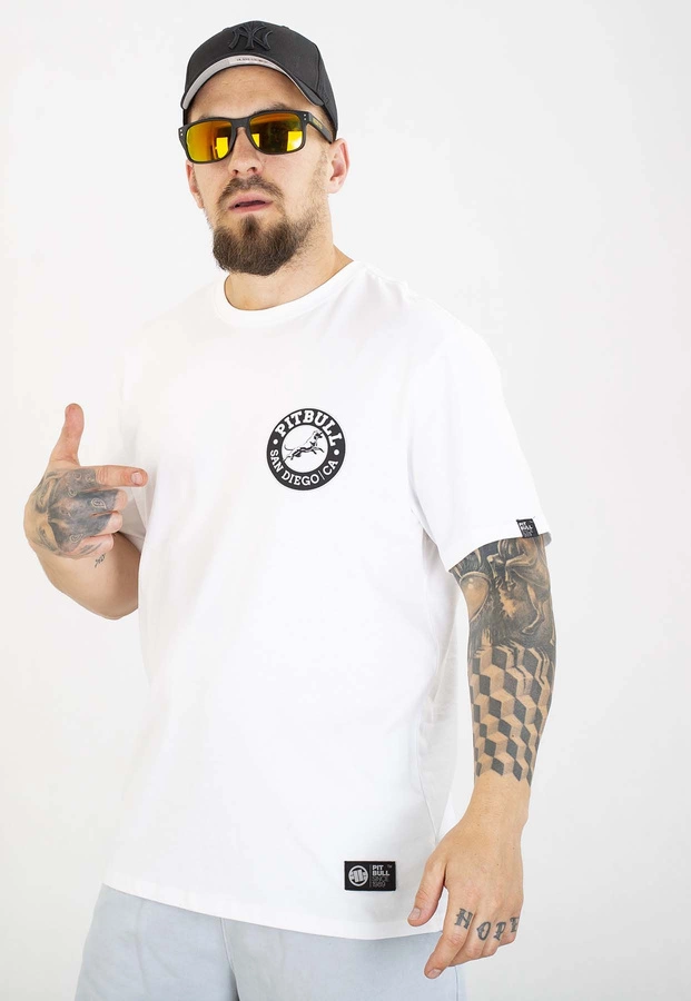 T-shirt Pit Bull San Diego Ca Black 170 white