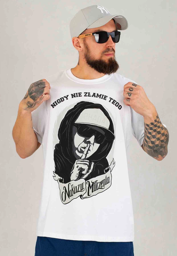 T-shirt Chada Nakaz Milczenia biały