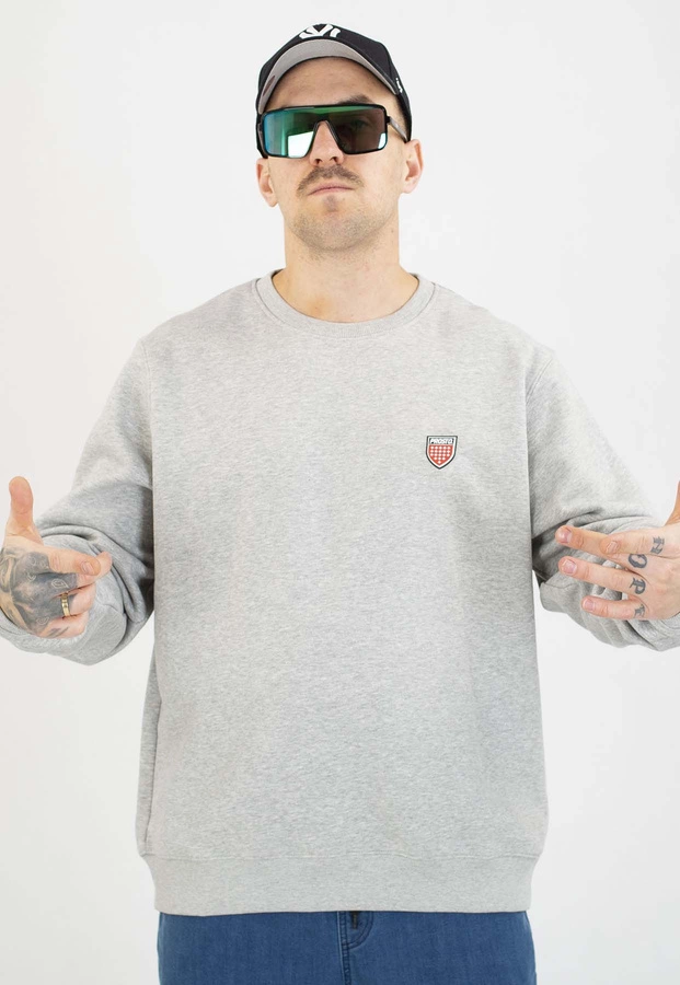 Bluza Prosto Bez Kaptura Shield grey