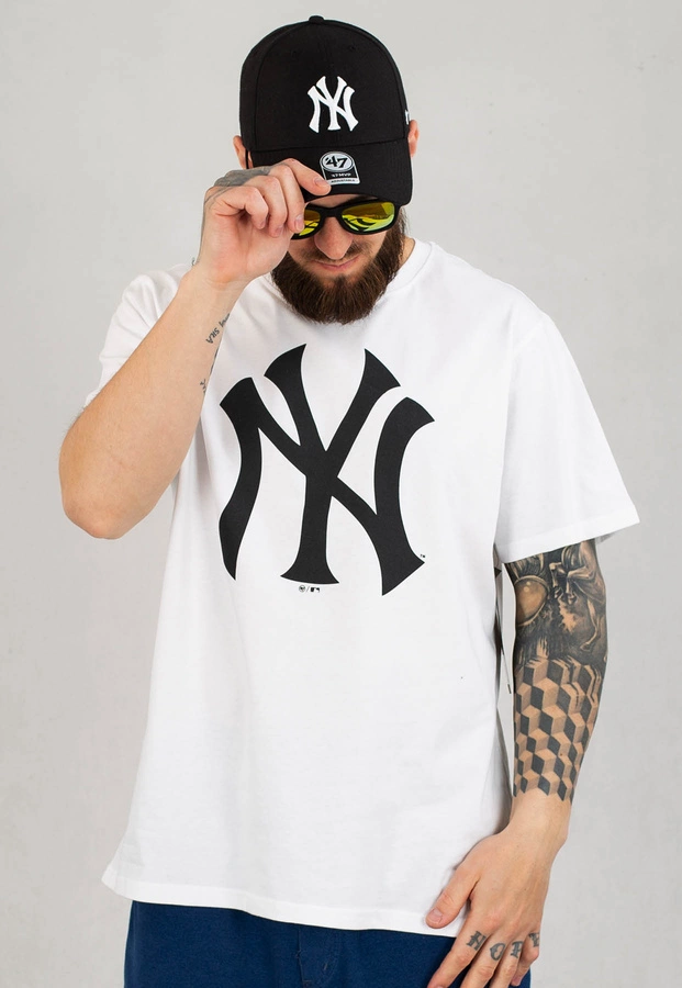 T-shirt 47 Brand MLB New York Yankees Imprint Echo 544103 biały