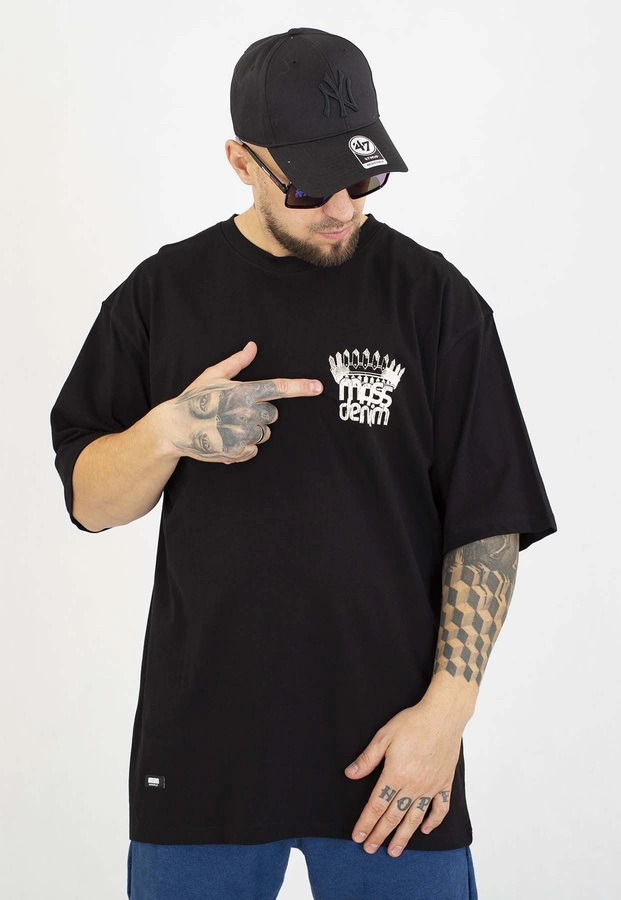 T-shirt Mass Crown czarny