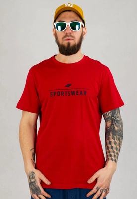 T-shirt 4F M539 czerwony