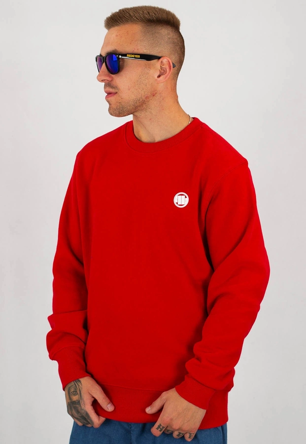 Bluza Pit Bull Small Logo czerwona