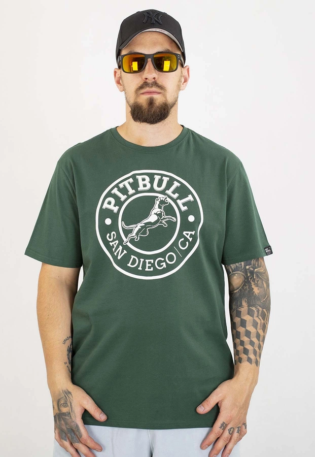 T-shirt Pit Bull San Diego Ca 170 bottle green