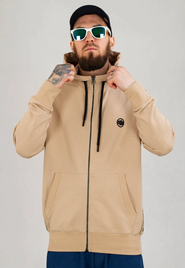 Bluza Pit Bull Z Kapturem Zip French Terry Lotus beżowa