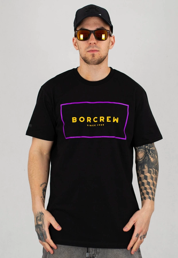 T-shirt B.O.R. Biuro Ochrony Rapu Box czarno żółty