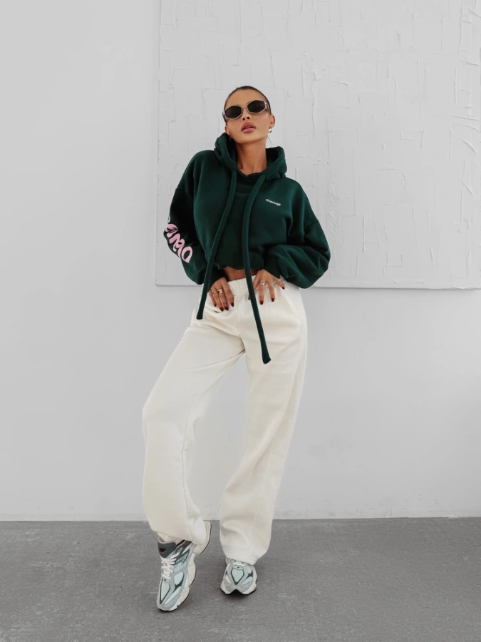 Bluza Olavoga Z Kapturem Pure Comfort zielona