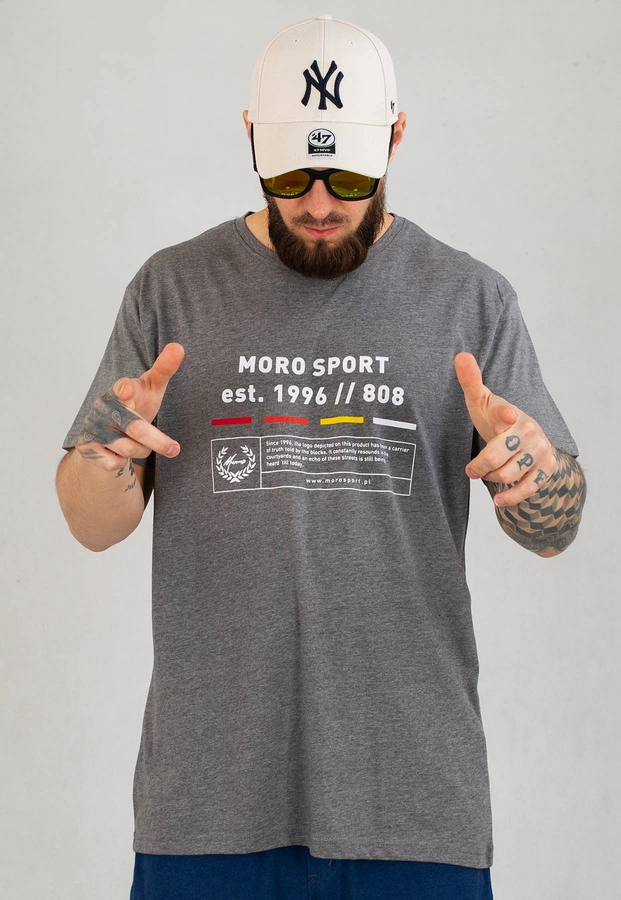 T-shirt Moro Sport Moro Moro Legend grafitowy