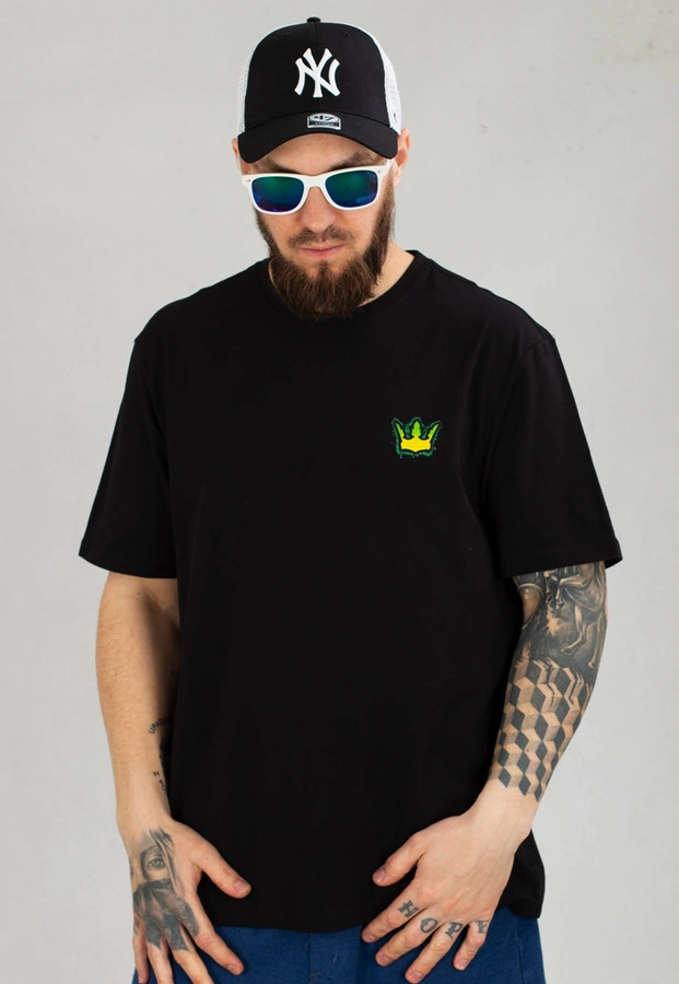 T-shirt Jigga Wear Wide Tee czarno zielony