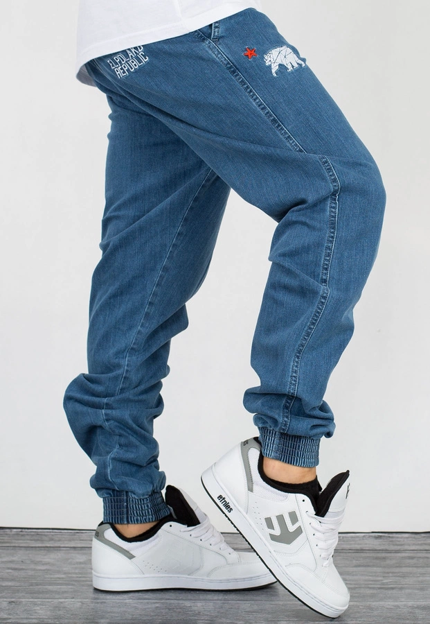 Spodnie El Polako Joggery Slim Republic jasne