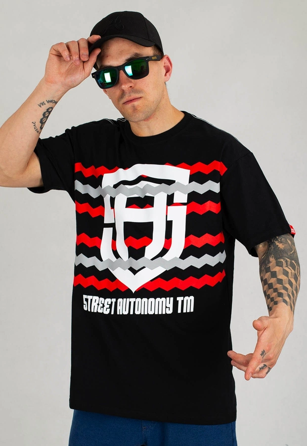 T-shirt Street Autonomy Danger czarny