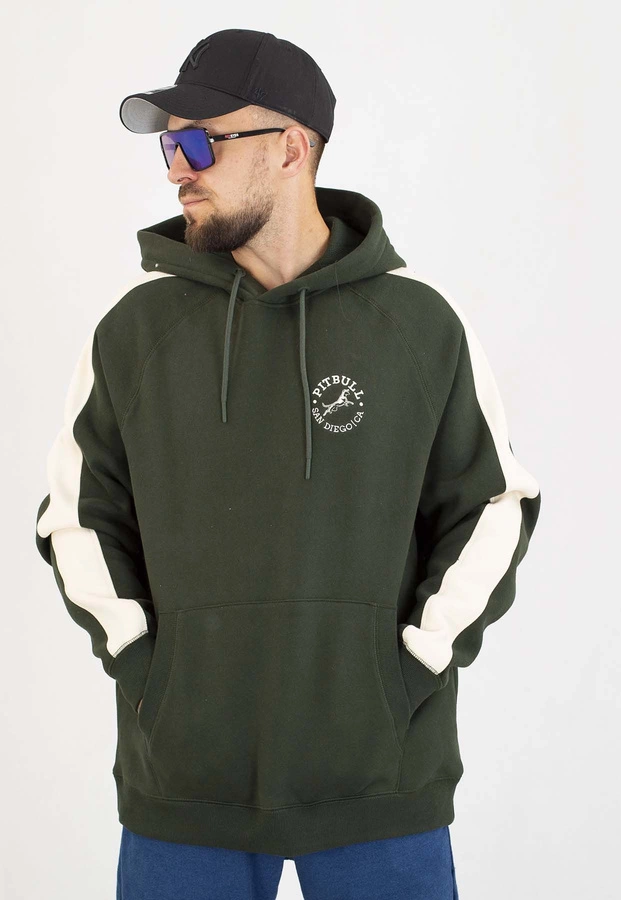 Bluza Pit Bull Z Kapturem San Diego CA dark green