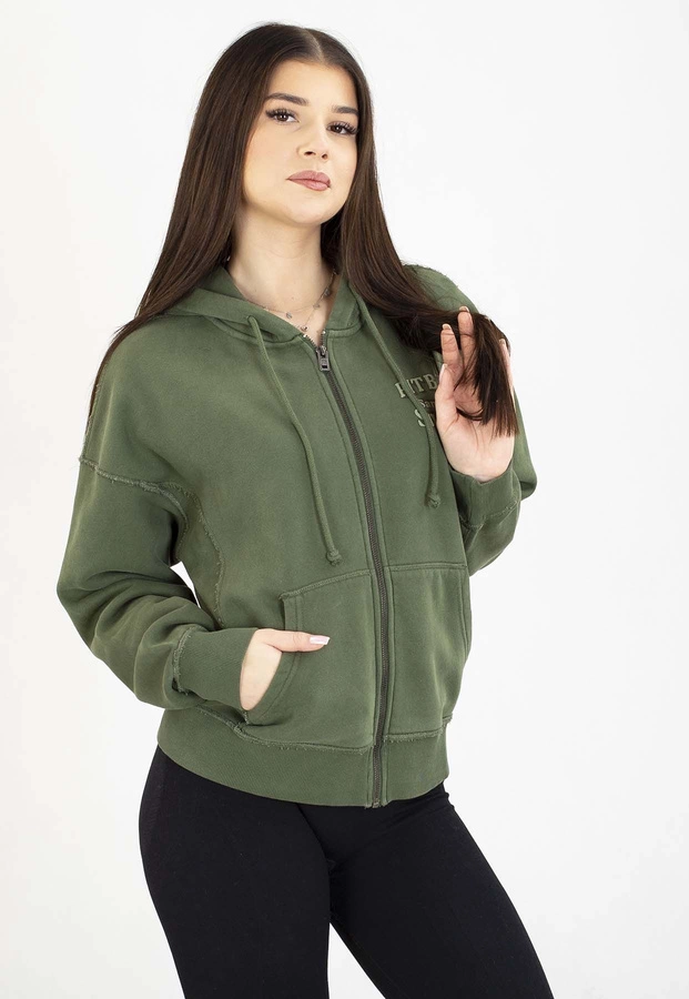 Bluza Pit Bull Z Kapturem ZIP Sweetie sage green