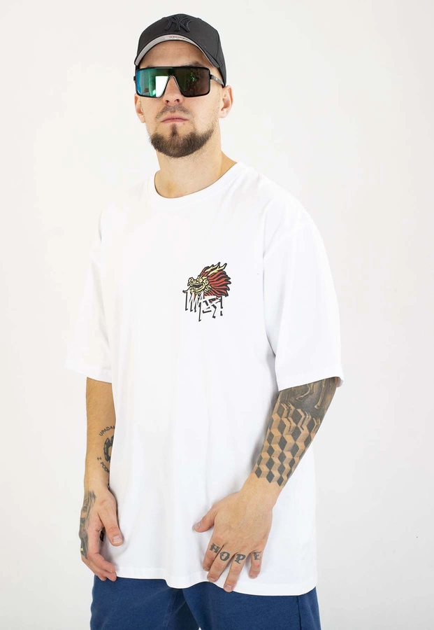 T-shirt Mass Dragon biały