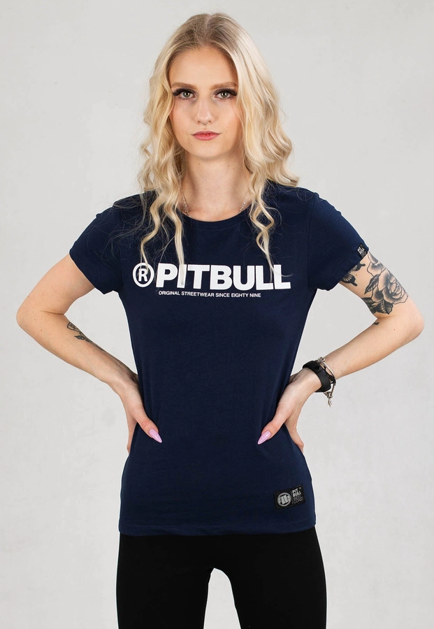 T-Shirt Pit Bull R granatowy