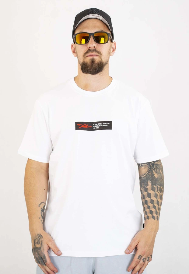 T-shirt Diil Frame biało czarny