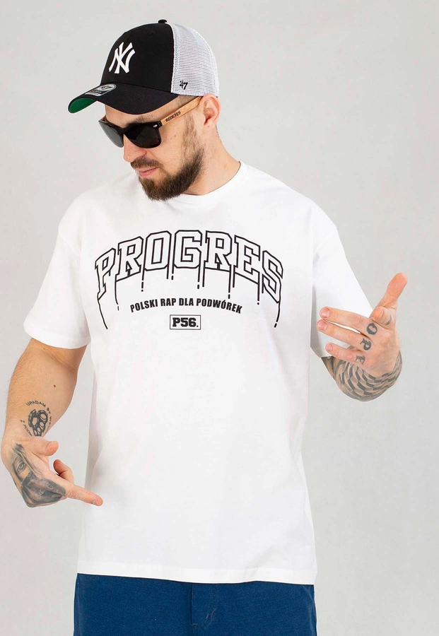 T-shirt Dudek P56 Progres PRDP biały