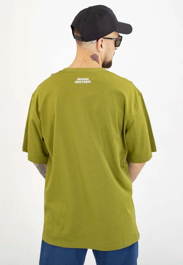 T-shirt Mass Pocket Sign oliwkowy