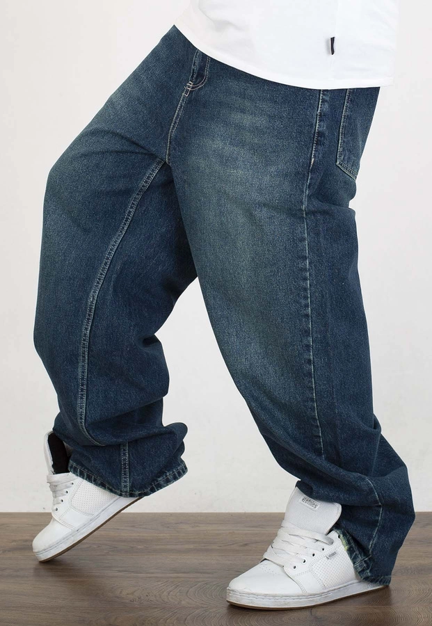 Spodnie I8 Denim BAG102 Baggy dark blue