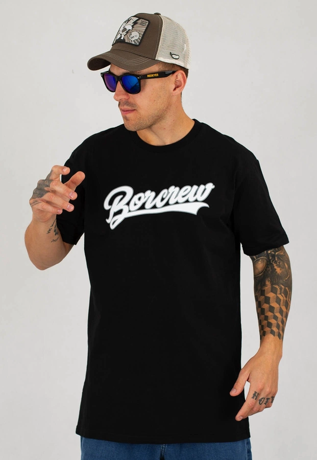 T-shirt B.O.R. Biuro Ochrony Rapu Baseball czarny