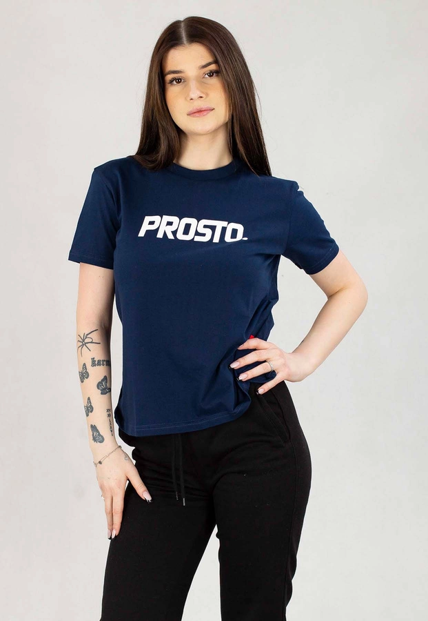 T-shirt Prosto Clazzy granatowy