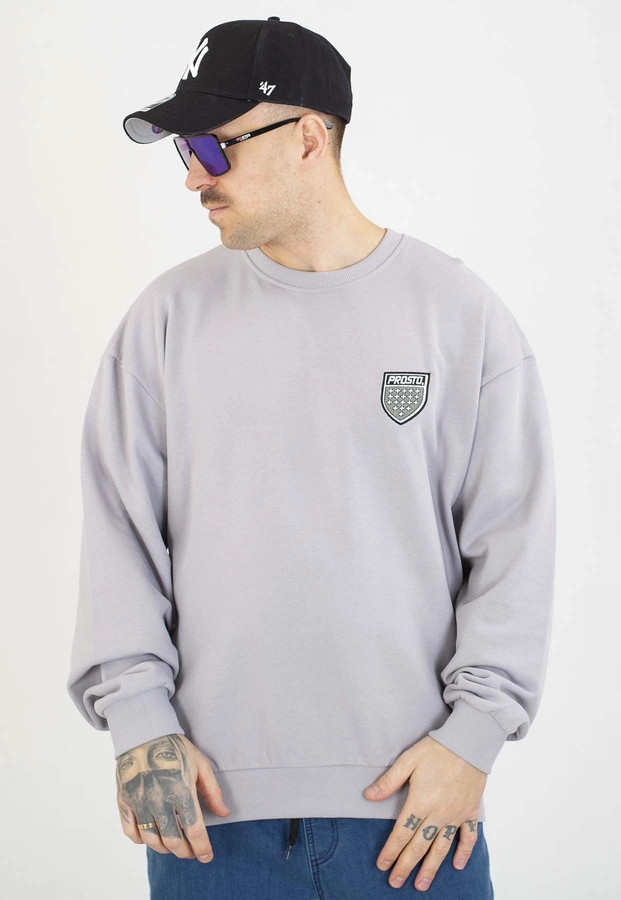 Bluza Prosto Bez Kaptura Shield washed grey