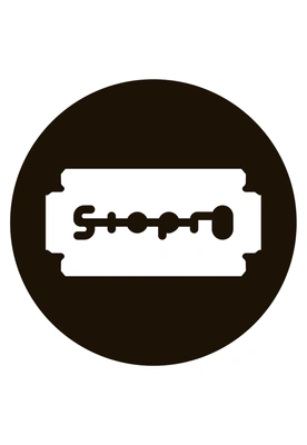 Wlepa Stoprocent Razor czarna