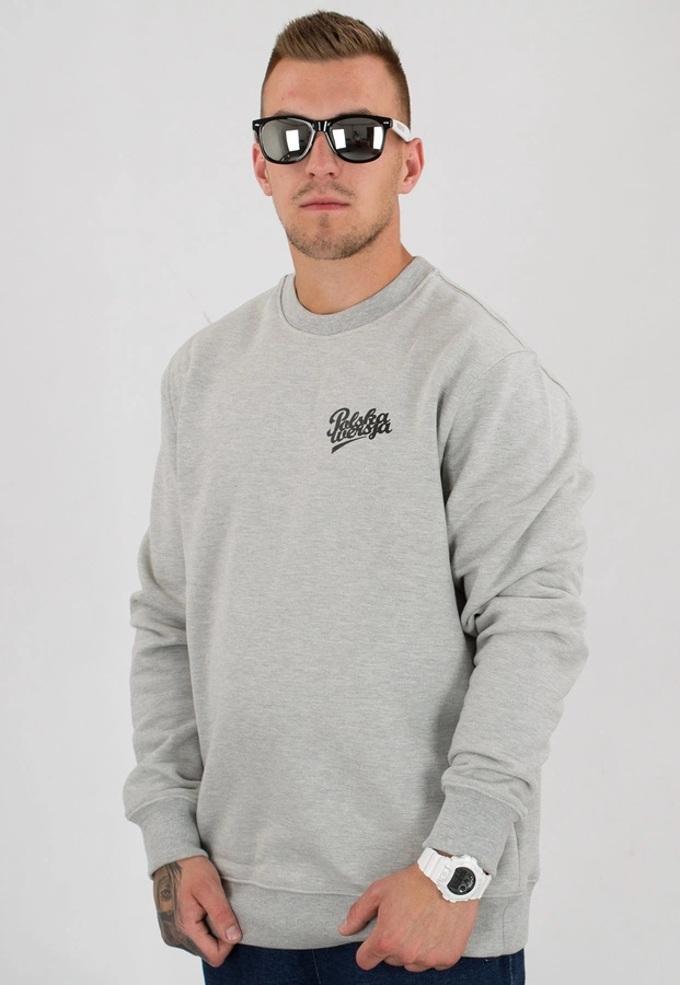Bluza Polska Wersja PW Outline jasno szara