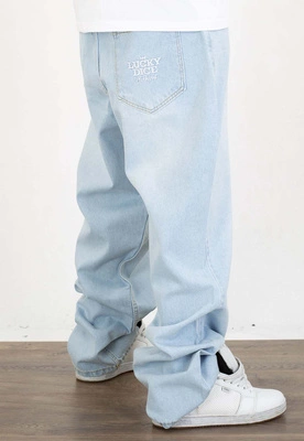 Spodnie Lucky Dice Baggy LD Clothing light blue jeans