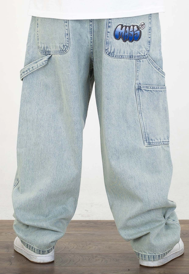 Spodnie Mass Jeans Extra Baggy Fit Wall light blue