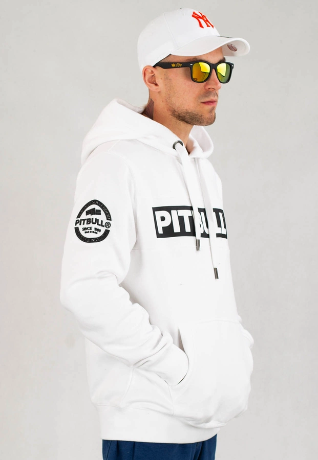 Bluza Pit Bull Z Kapturem Sherwood biała