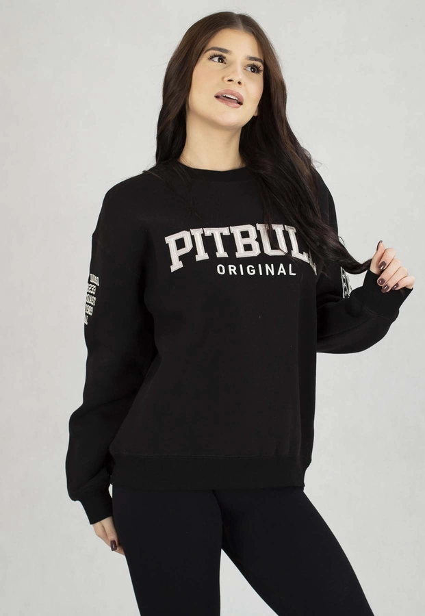 Bluza Pit Bull Bez Kaptura Oversize Tyrian czarna