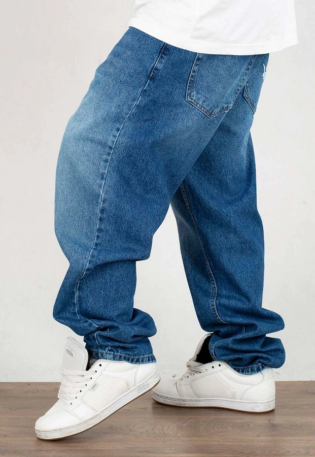 Spodnie Jigga Wear Crown Baggy Jeans blue