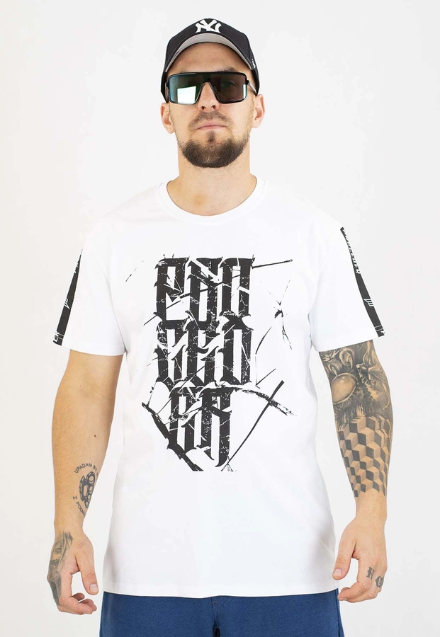 T-shirt Chada Proceder Torn Tape biały